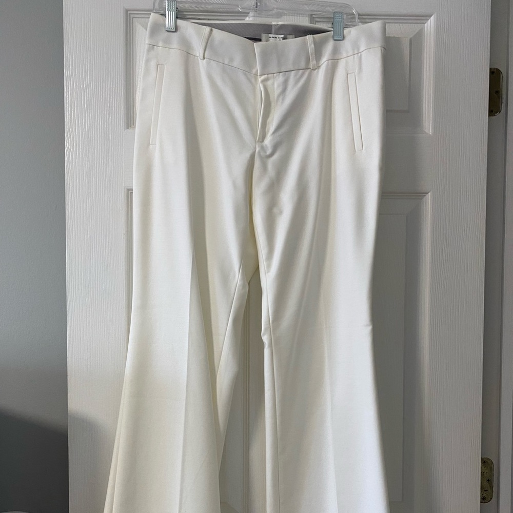 Off white wide leg pants Banana Republic sz 10
